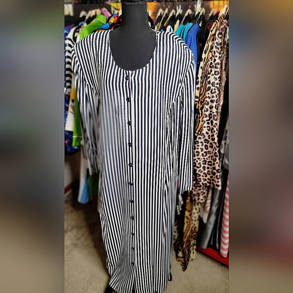 Halmode Plus Maxi Dress/Duster/Tunic VTG